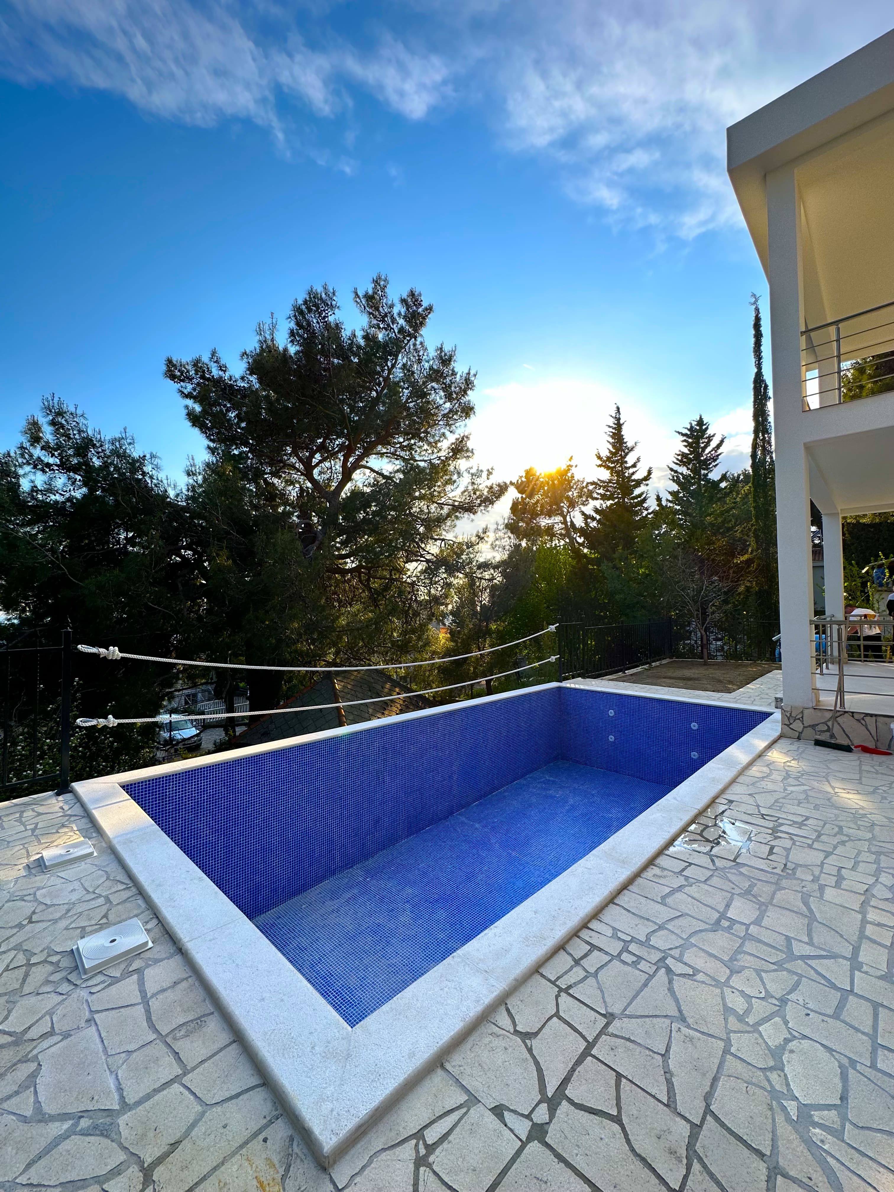 A brand new villa with a private swimming pool
