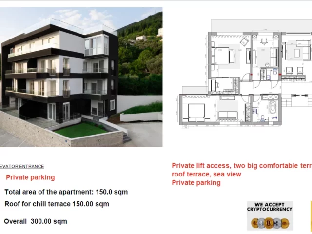 Apartments mit Meerblick in Tivat