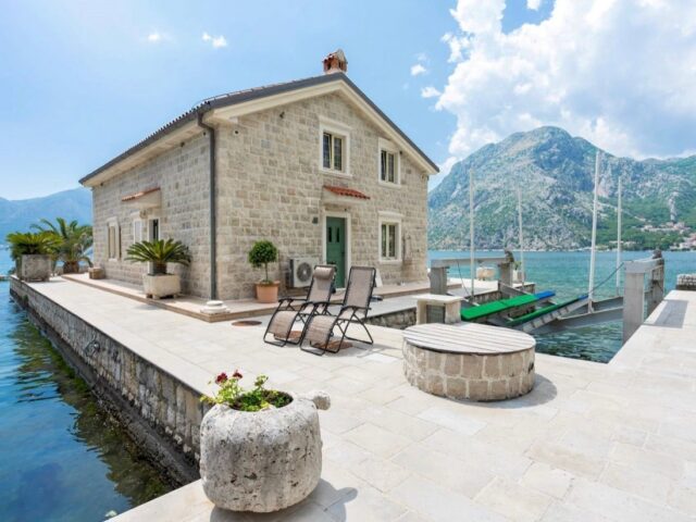 Gorgeous stone villa on a private island in Kotor