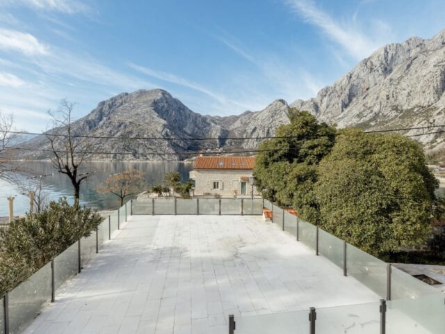Luxurious stone villa on the first line of the sea in Kotor