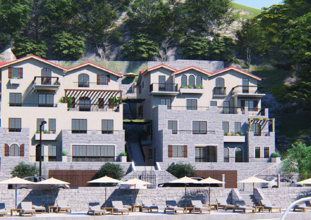 3-Zimmer-Wohnung in erster Meereslinie in Tivat