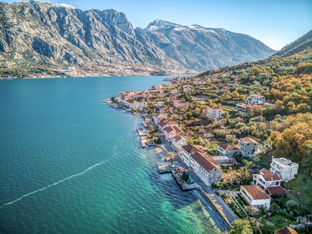 Luxury stone villa with beautiful panoramic views of the Bay of Kotor