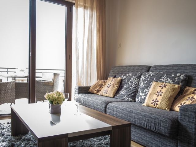 Уютные апартаменты с 2-мя спальнями с панорамным видом на море в Рисане, Котор