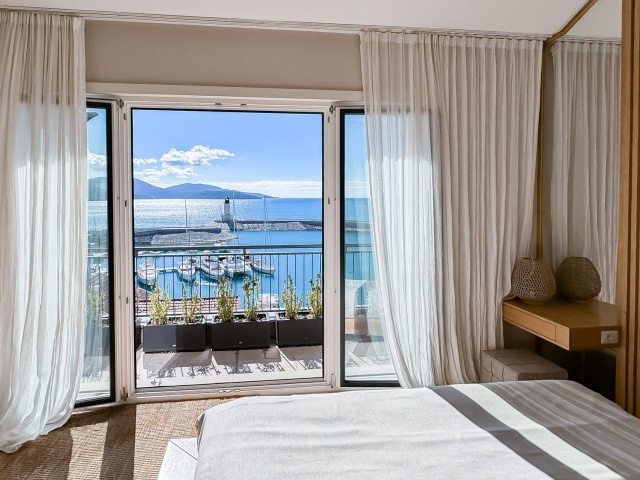 Exclusive luxurious seafront apartment in Marina Lustica Bay with breathtaking view to Adriatic sea