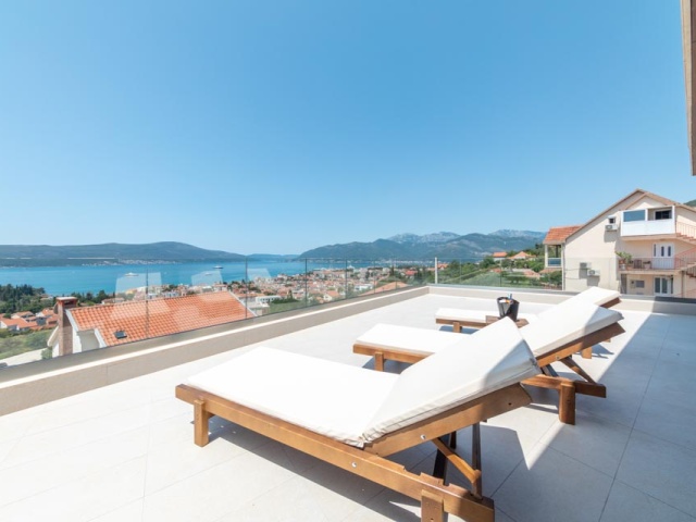 Chic modern villa with a private pool in Tivat