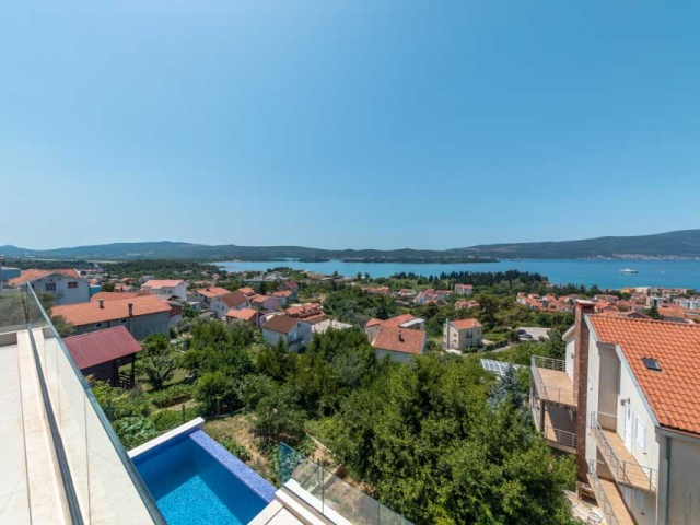 Chic modern villa with a private pool in Tivat