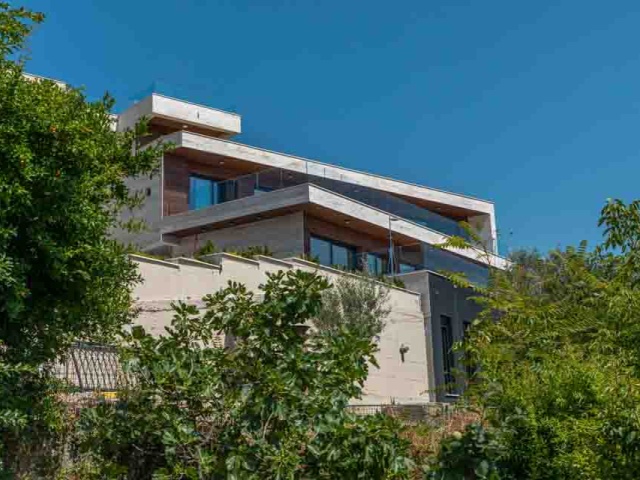 Chic modern villa with a private pool in Tivat