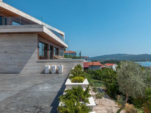 Chic modern villa with a private pool in Tivat