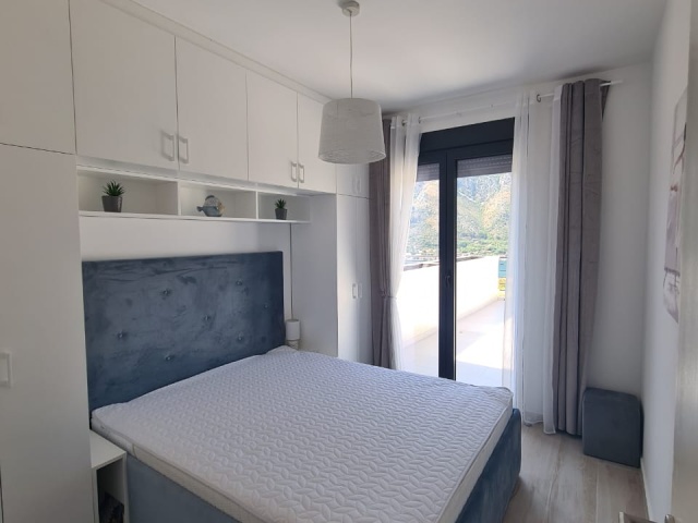 One bedroom apartment with a large terrace and sea views in Kotor