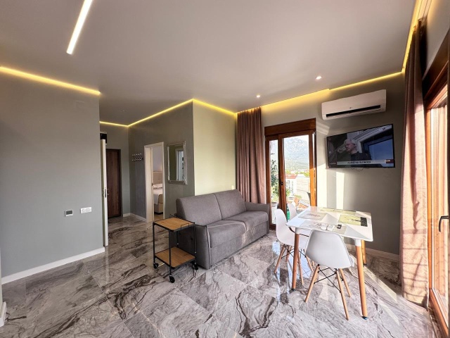 Apartment 38 m2 mit einem Schlafzimmer und Meerblick in Tivat