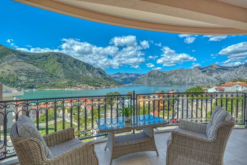 Luxury spacious apartment overlooking the Bay of Kotor