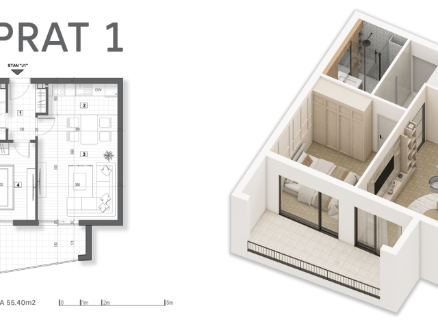 Sale from investor! Apartments in a new complex with sea view in Kotor