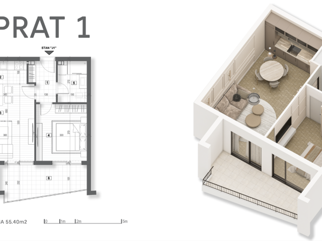 Sale from investor! Apartments in a new complex with sea view in Kotor