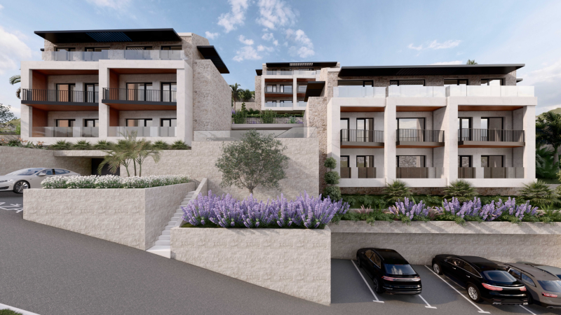 Sale from investor! Apartments in a new complex with sea view in Kotor