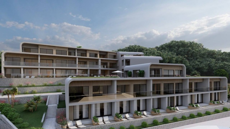 Moderne Wohnanlage mit Pool in Tivat