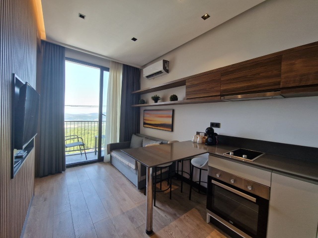 Apartments with sea views in a complex with a swimming pool