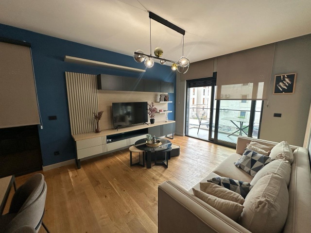 A new apartment for sale on the first line by the sea in Seljanovo, Tivat!