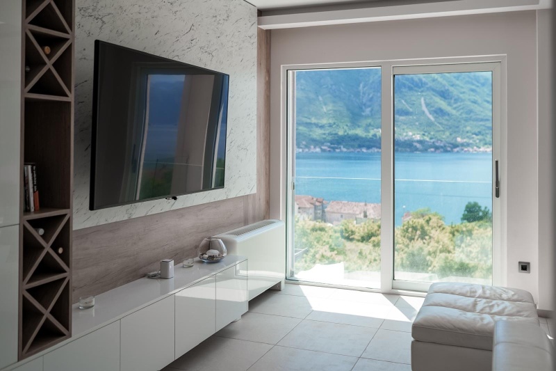 Modern Furnished Villa with a Beautiful Sea View in the Bay of Kotor, Sveti Stasije