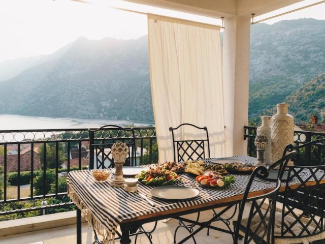 For sale Excellent two –bedroom duplex with a beautiful view of the  Bay Risan Kotor