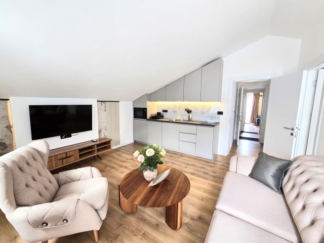 For sale is a completely renovated three-story hotel in the  Budva