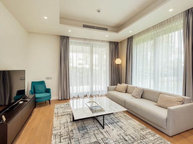 Zwei-Zimmer-Wohnung in Portonova mit privatem Garten