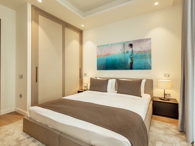 Zwei-Zimmer-Wohnung in Portonova mit privatem Garten