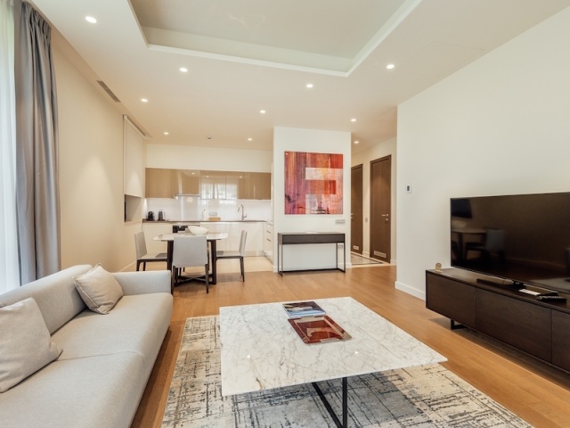 Zwei-Zimmer-Wohnung in Portonova mit privatem Garten