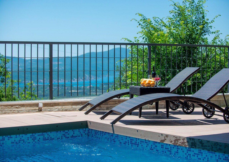 Современная вилла с открытым видом на море — Кавац, Котор