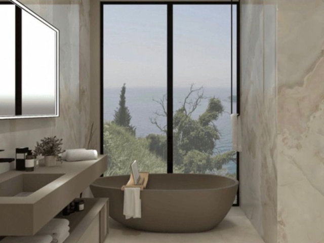 Luxusvilla mit Pool auf einer Klippe über dem Meer, Skocidjevojka, Budva