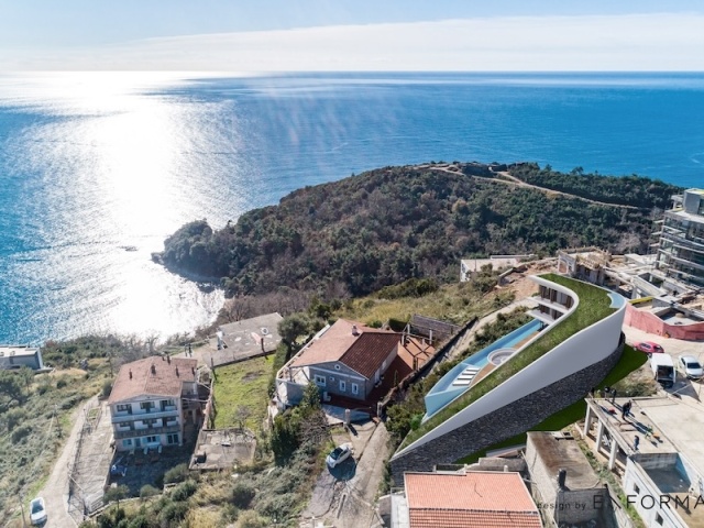 Urbanised Hillside Plot with Spectacular Sea and Old Town Views, Budva
