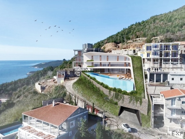 Urbanised Hillside Plot with Spectacular Sea and Old Town Views, Budva