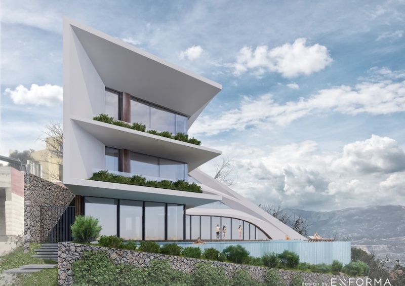 Urbanised Hillside Plot with Spectacular Sea and Old Town Views, Budva