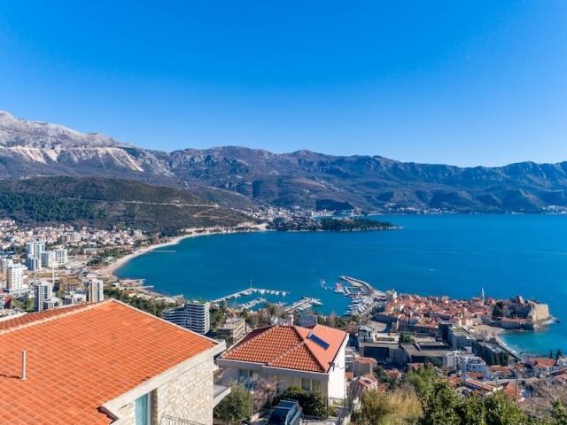 Urbanised Hillside Plot with Spectacular Sea and Old Town Views, Budva